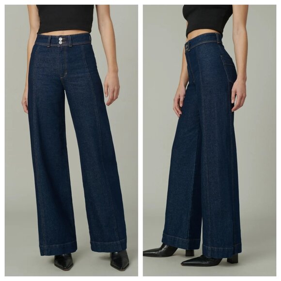 Joe's Jeans The Seamed Denim Trousers Wide Leg Jeans - Picture 2 of 4